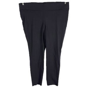 Torrid Plus Size 4X Leggings‎ Pants Solid Black Stretch Pull On Full Length 1674